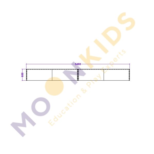 House Shape Shelving Unit with Seating
