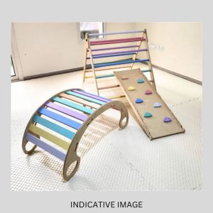 Multi-Color Foldable Pikler Triangle Set