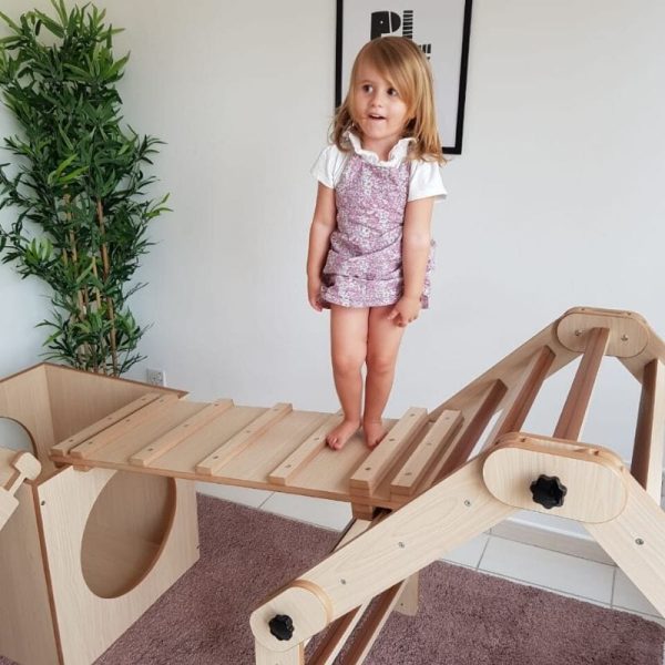 Playing in the Adjustable Pikler Triangle