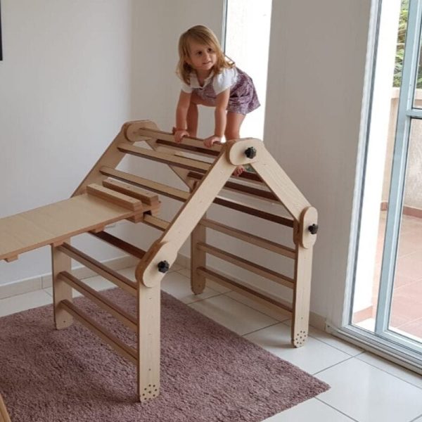 Playing in the Adjustable Pikler Triangle